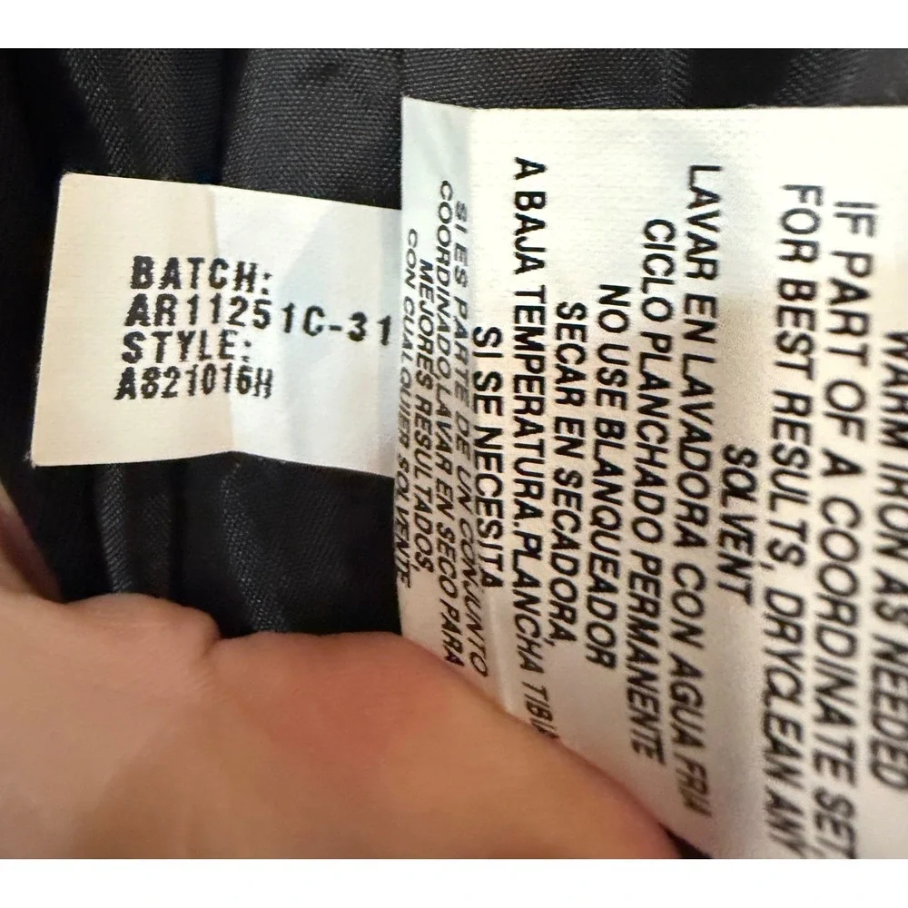 Arrow USA 1851 Kids Black Two‎ Button Blazer Jacket A821016H Size 18 REG